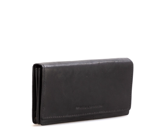 Spikes & Sparrow Leather RFID Wallet - Kentucky - Black