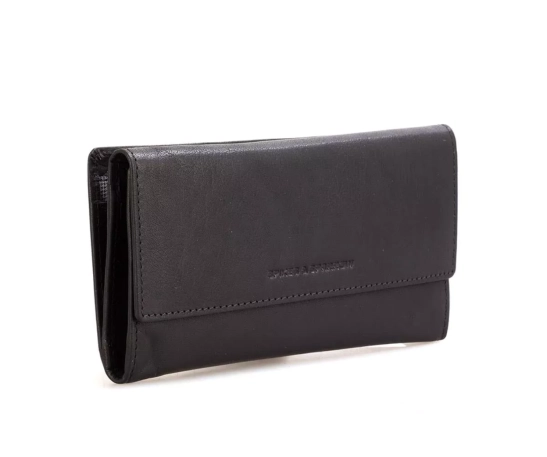 Spikes & Sparrow Leather RFID Wallet - Louisiana - Black