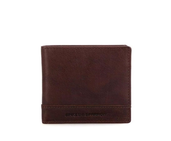 Spikes & Sparrow Leather RFID Wallet - Maine - Dark Brown