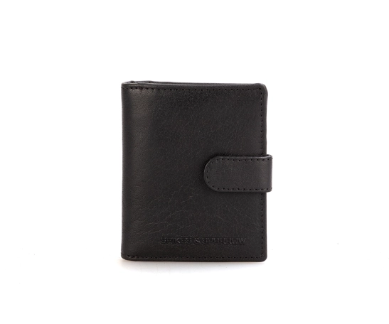 Spikes & Sparrow Leather RFID Wallet - Michigan - Black