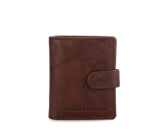 Spikes & Sparrow Leather RFID Wallet - Michigan - Dark Brown