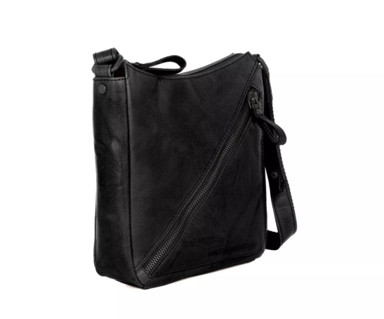 Spikes & Sparrow Leather Crossbody Bag - Florielle - Black