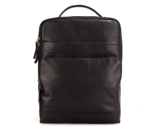 Spikes & Sparrow Leather Backpack - 16.4 inch - Virginia - Black