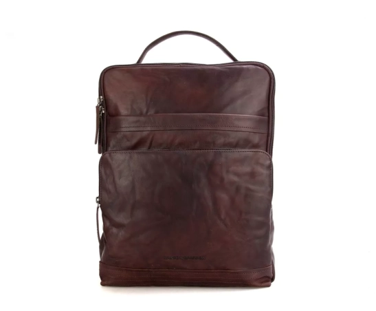 Spikes & Sparrow Leather Backpack - 16.4 inch - Virginia - Dark Brown