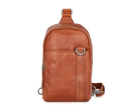 Spikes & Sparrow Leather Slingbag - Washington - Brandy Cognac