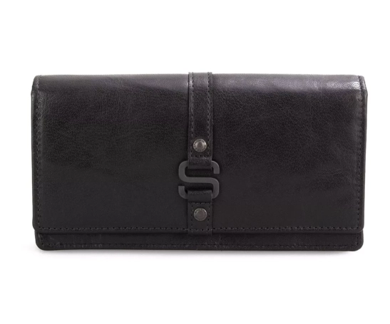 Spikes & Sparrow Leather RFID Wallet - Iowa - Black